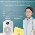 thumbnail image 4 of Voice Amplifier Portable Megaphone PA System with Wired Head Mounted Microphone BT Wireless Microphone Amplifier Lightweight Digital Display Screen for Teacher Tour Guide Speaker, 4 of 7