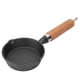 thumbnail image 2 of Sartén de hierro fundido de 10 cm con mango de madera, mini sartén para huevos, sartén para panqueques de fondo plano, utensilios de cocina, 2 of 14