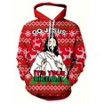 thumbnail image 3 of Sudadera con capucha para hombre, estampado 3D, divertida sudadera con temática navideña, con cordón, ropa deportiva, camisetas de manga larga, ropa informal para hombre, 3 of 5