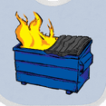 thumbnail image 4 of Inktastic Dumpster Fire Boys or Girls Baby Bib, 4 of 4