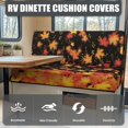 thumbnail image 4 of XYZCANDO Maple Leaf RV Dinette Cushions RV Decor Washable Furniture Covers Fall Thanksgiving for Sofa and Loveseat Comfortable Cushion Covers for Couches and Sofas Stretchable Slipcovers, 4 of 7