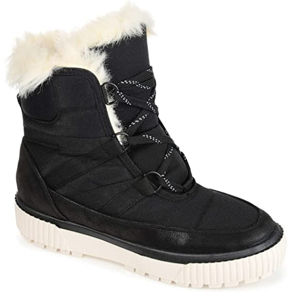 Journee Collection Women's Comfort Foam™ Slope Winter Boot Black 8 Medium WOMENS US