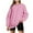 Pink, variant on Plebaso Women's Sweatshirts Fall Winter Long Sleeve Lightweight Pullover Top Workout Athletic Shirts