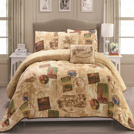Panama Jack Vintage Travel 5 Piece Comforter Set