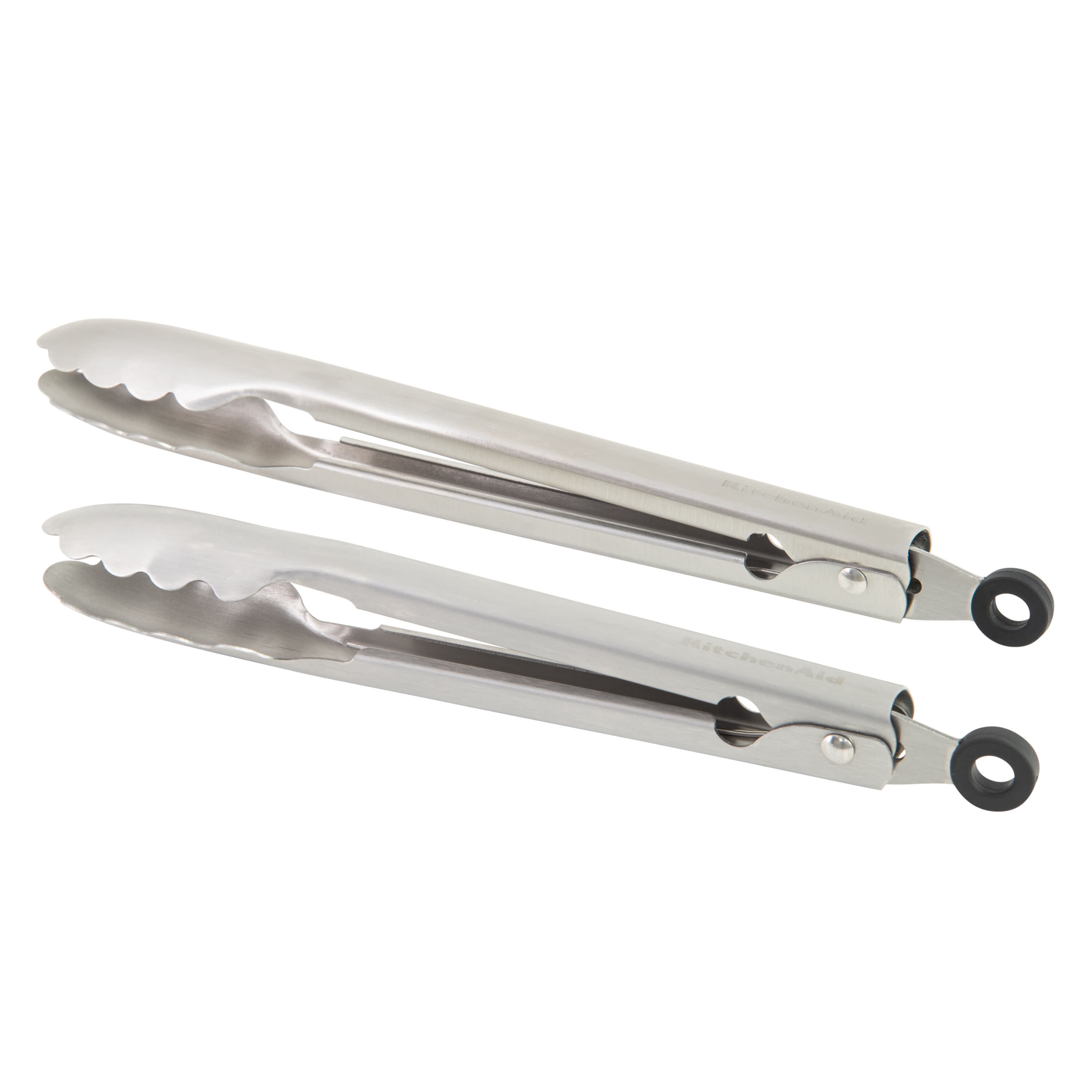 KitchenAid 2-Piece Stainless Steel Silicone Tipped and Utility Tong Set