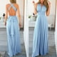 thumbnail image 4 of mfyjkho Vestidos de verano para mujer, Vestido de mujer con falda larga, sin espalda, estilo vendaje, multiusos, de color liso y múltiples cuerdas Vestidos de fiesta para mujer xl, 4 of 9