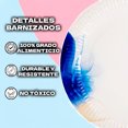 thumbnail image 5 of 24 Pz Plato Desechable De Cartón Decorativo Premium Loto Azul 9 pulgadas, 5 of 5
