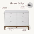 thumbnail image 5 of Little Seeds Laurel 6-Drawer Dresser , White/Acorn, 5 of 15