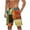Multicolor, variant on Bermuda Shorts for Men Vintage Color Block Print Summer Drawstring Elastic Waist Beach Board Shorts Quick Dry Swim Trunks with Pockets Multicolor XXXXXL