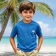 thumbnail image 2 of JAJAHO Boys Hawaiian Graphic Tees Coconut Tree Print Casual Short Sleeve Crew Neck T Shirt Summer Beach Clothes For Kids 2-13Y Versatile Tops, 2 of 4
