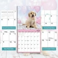 thumbnail image 4 of Calendario de Pared 2026, Calendario de Pared Golden Retriever, Abierto de 12" x 24", Organizador de Calendario Familiar con Imágenes Golden Retriever, para Amantes de los Perros, 4 of 6