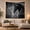 Smoke Horse, variant on Monochrome Horses Intimate with Photographic Horse Left Shade, Mystical Fantasy for Space Lovers, Galaxy Room Decor, Housewarming Gift, Tapestry Wall Hanging for Bedroom and Dorm