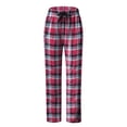 thumbnail image 5 of Bjutir Womens Pajamas Pants Spring Fashion Casual Plaid Lace Cotton Pajamas Home Pants Red, 5 of 5