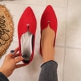 thumbnail image 5 of Women's Casual Shoes Everyday Wear Versatile Slip on Design Work Casual Outings Comfortable Flat Sole Womens Casual Shoes Slip On Shoes Women Comfort Shoes for Women Comfortable Work Shoes for Women, 5 of 6