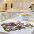 thumbnail image 6 of GZHJMY Microfiber Dish Drying Mat Absorbent Dish Draining Mat Large Size 18 x 24 Dishes Drainer Mat for Countertop s XXL Size Purple FlowersCoffee Mat, 6 of 7