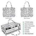 thumbnail image 2 of Large Capacity Tote Bag,White and Gray Of Leopard Print Handbag Fashion Luxury Tote Bag,15.7"x13"x 5.1" Inches,Laptop Compatible, 2 of 6
