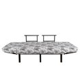 thumbnail image 3 of East Futon Couch, Sketch Style Lotus and Carp Koi Fish Japanese of Friendship Monochrome, Daybed with Metal Frame Upholstered Sofa for Living Dorm, Loveseat, Grey Black White, by Ambesonne, 3 of 4