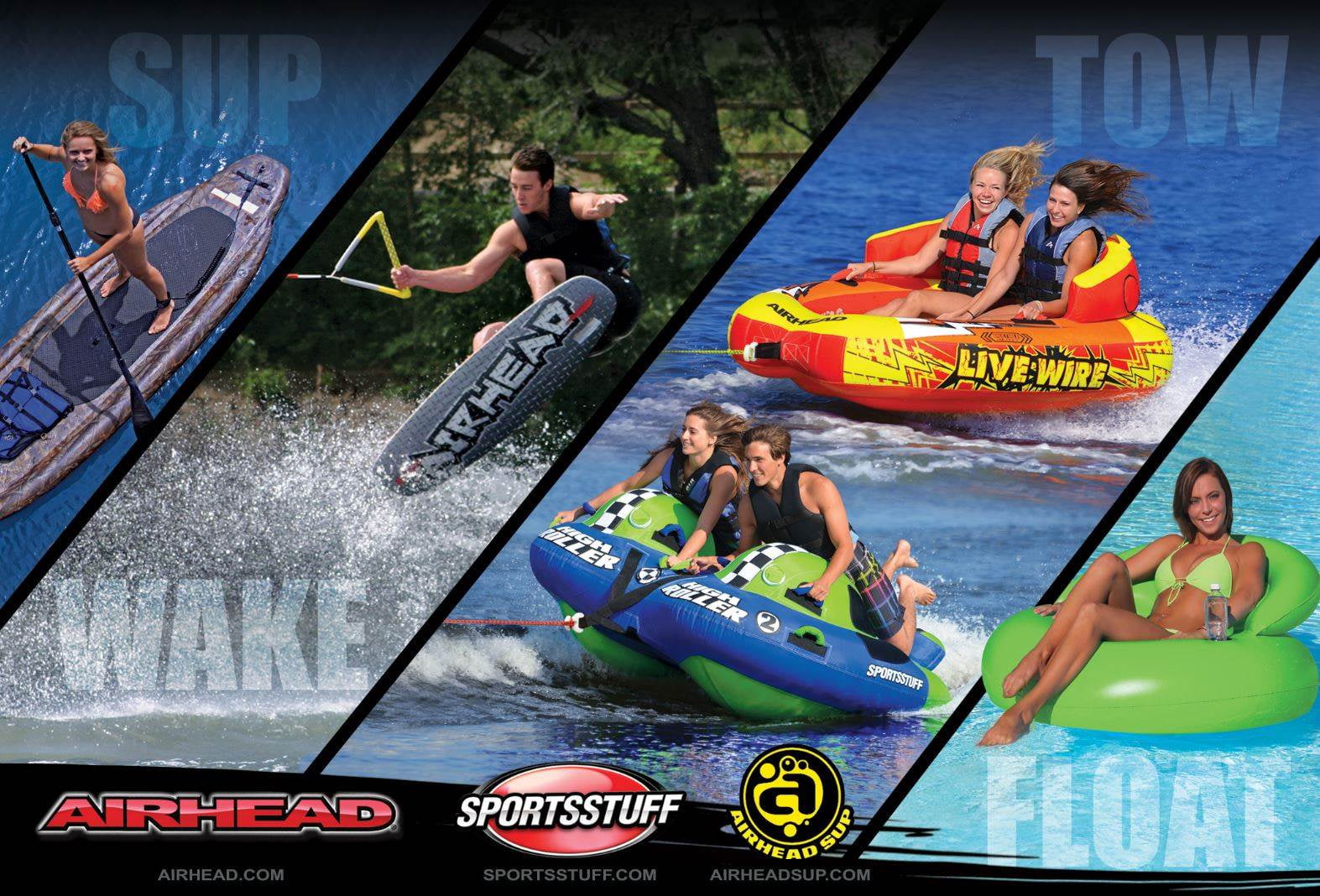 Airhead Poparazzi 2 Double Rider Wing-Shaped Lake Boat Airhead Poparazzi 2 Double Rider Wing-Shaped Lake Boat