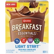 Breakfast Essentials Instant Complete Nutritional Drink, No Sugar Added Chocolate (Pack of 2)