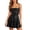 Black, variant on Jane Wardrobe Women’s Cowl Neck Sequin Mini Dress, Spaghetti Strap A-Line Party Dress, Glitter Cocktail Dress for Night Out, 1 Piece, Sizes S Through XL