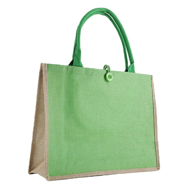 Bolso Tote Zulema Algodón Bloque de Color Verde