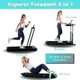 thumbnail image 3 of Ksports Foldable Home Treadmill, 2.5HP Under Desk Walking Pad, Black/Blue, 3 of 6