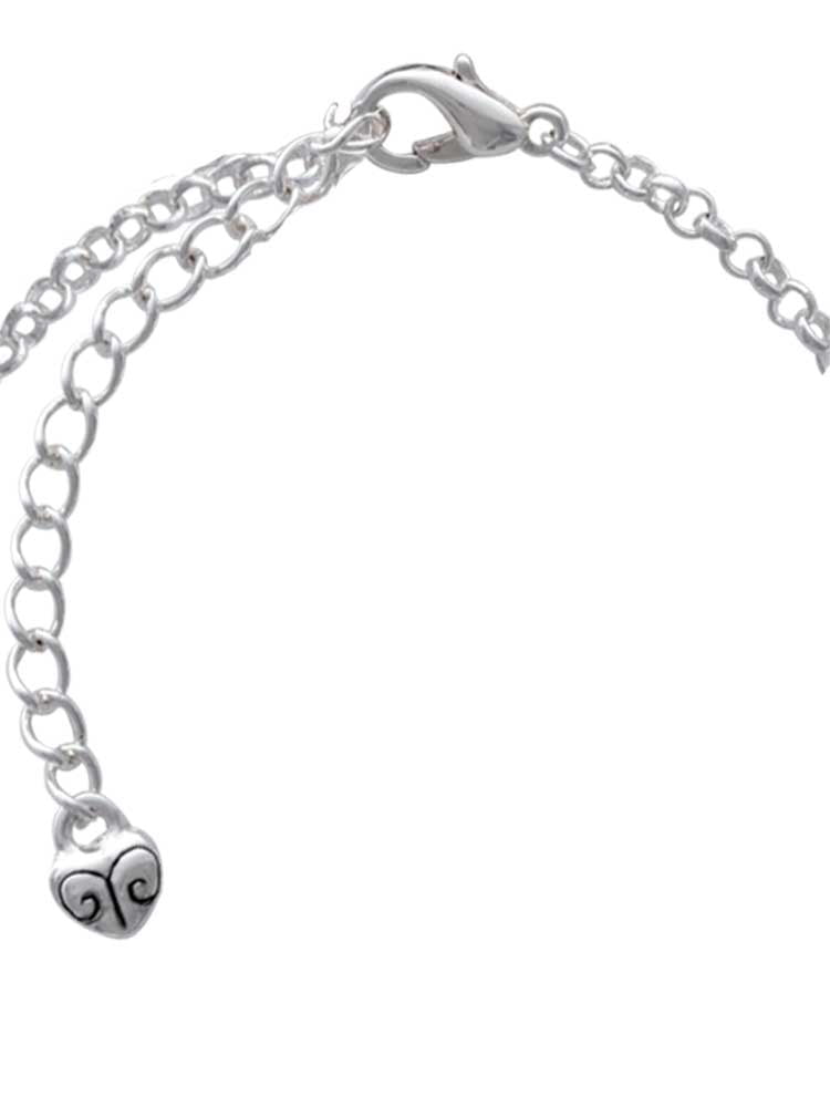 Delight Jewelry Silvertone Equestrian Horse Multi-Colored Crystal Mom Charm Necklace