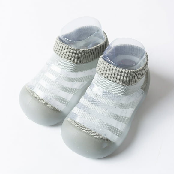 Catégorie de Produit Chaussettes pour Bébé Chaussures de Cheville Pantoufles pour Tout-Petits Joueurs Semelle en Caoutchouc Respirante avec Motif à Rayures pour Garçons Filles
