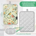 thumbnail image 6 of Yayeee Pot Holders Kitchen Heat Resistant with Pocket 7"x9.8" Cotton Oven Cooking Hot Pads, Green Floral Pattern, 6 of 7