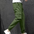 thumbnail image 6 of Zekutng Cargo Pants for Men Drawstring Ankle Cuffed Casual Jogger Pants,Sizes L-5XL, 6 of 6