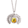 thumbnail image 1 of Pendentif Collier Tournesol Fond Jaune Substance Dangereuse Médaillon Bijoux, 1 of 3