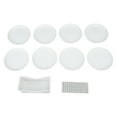 thumbnail image 1 of Juego de 8 platos redondos para escupir huesos, para aperitivos, pequeños, para mesa, con cesta de drenaje., 1 of 14