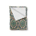 thumbnail image 2 of Orient Soft Flannel Fleece Throw Blanket, Graphic Design of Classic Eastern Patterns Retro Nostalgic Colors, Cozy Plush for Indoor and Outdoor Use, 50" x 70", Multicolor, by Ambesonne, 2 of 6