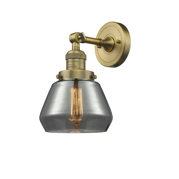 Innovations 1-LT Vintage LED Fulton 7" Sconce - Brushed Brass - 203-BB-G173-LED
