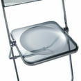 thumbnail image 6 of LeisureMod Lawrence Acrylic Folding Chair With Metal Frame, Set of 4, 6 of 16
