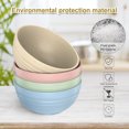 thumbnail image 4 of BUTORY 4Pcs Cereal Bowls Unbreakable Wheat Straw Bowls Set Microwave and Dishwasher Safe Reusable Lightweight Bowl For Rice Noodle Soup Snack Salad Fruit, 4 of 10