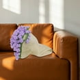 thumbnail image 1 of Handmade Crochet Blanket for Home Décor | Parabolic Soft Light Rose Bundle Knitted Throw for Day Birthday DIY Material Package, 1 of 6