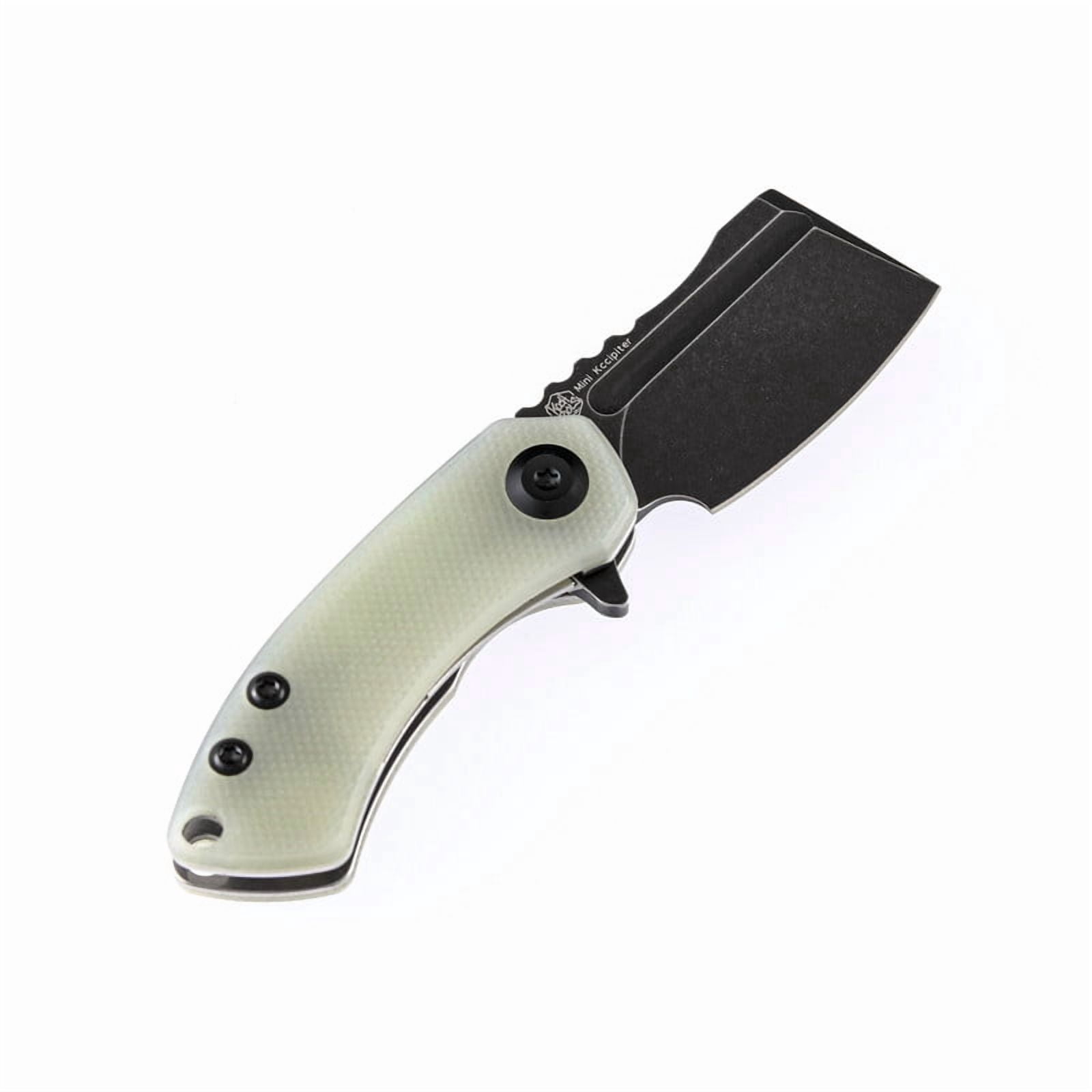 Kansept Mini Korvid Folding Pocket Knife 1.45'' 154CM Blade,Jade G10 Handle,T3030A4