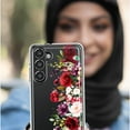 thumbnail image 5 of MUNDAZE Samsung Galaxy A71 5G Shockproof Clear Hybrid Protective Phone Case Red Summer Watercolor Floral Bouquets Ruby Flowers Cover, 5 of 5