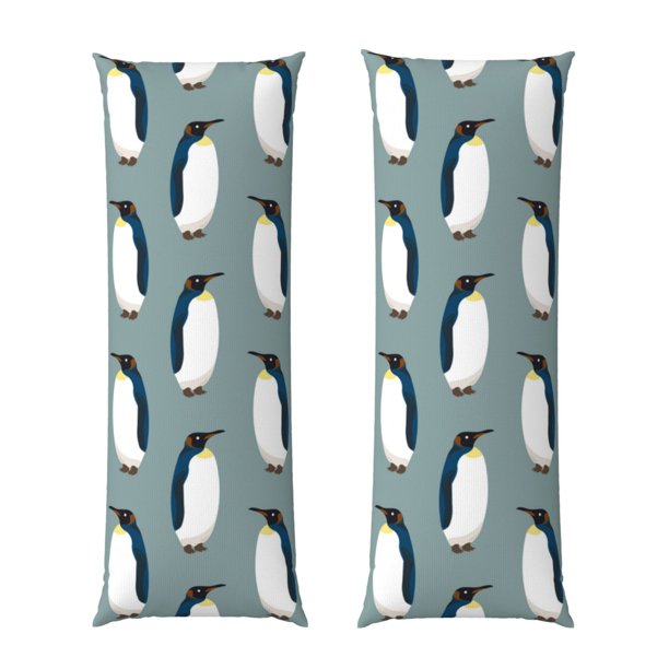Balery Penguin Funda Protectora para Almohada Corporal de Algodón Hipoalergénico con Cierre(55 x 21 pulgadas), Almohadas No Incluidas