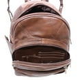 thumbnail image 7 of Silver Fever Genuine Leather Round Top Backpack Purse Organizer Bag, 7 of 7