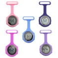 thumbnail image 3 of NUZYZ 1Pc Digital Display Dial Clip-On Fob Nurse Brooch Pin Hang Pocket Electric Watch, 3 of 8