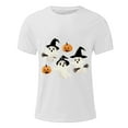 thumbnail image 4 of Handshe Men's Halloween Print Short Sleeve Round Neck T-Shirt - Comfortable Casual Top, 4 of 5