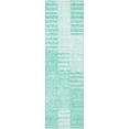 thumbnail image 2 of Addison Rugs Mayfield Washable Transitional Striped Teal Runner Rug, 2'3" x 7'6", 2 of 5