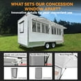 thumbnail image 6 of Kselythan Concession Window for Food Trucks, Aluminum Alloy Food Truck Service Window with 4 Horizontal Sliding Screen, Concession Stand Serving Window Door, 6 of 8