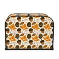 thumbnail image 2 of Honeii Autumn Woodland Characters Print 4 slice Toaster Cover, Two Slice Toaster Dust-proof Cover For Kitchen Small Appliance and Fingerprint Protection, 2 of 7