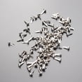 thumbnail image 1 of OUNONA 100 Pcs Attaches de Tête Rondes Colorées pour Projets d'Artisanat Argent, 1 of 5