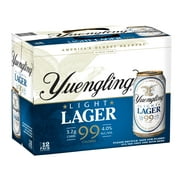 Yuengling Light Lager Beer, 12 Pack Beer, 12 fl oz Aluminum Cans, 4.0% ABV, Domestic Beer