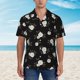 thumbnail image 2 of Balery Rose Flowers Camisas hawaianas de manga corta para hombre, camisas playeras de corte holgado, camisas de vacaciones con botones,Large, 2 of 7