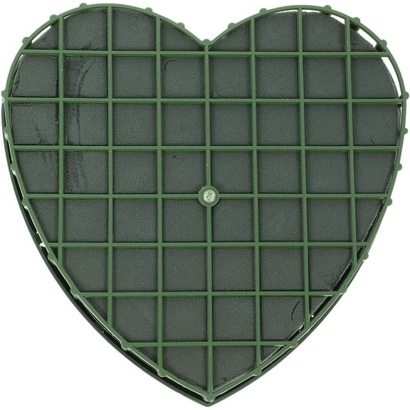 ABPETE Floral Heart Flower Foam Foam Blocks Heart Shape Green Florist Sponge Floral Bricks Flower Mud for Wedding Floral Arranging Wet Floral Foam Supplies Flower Foam